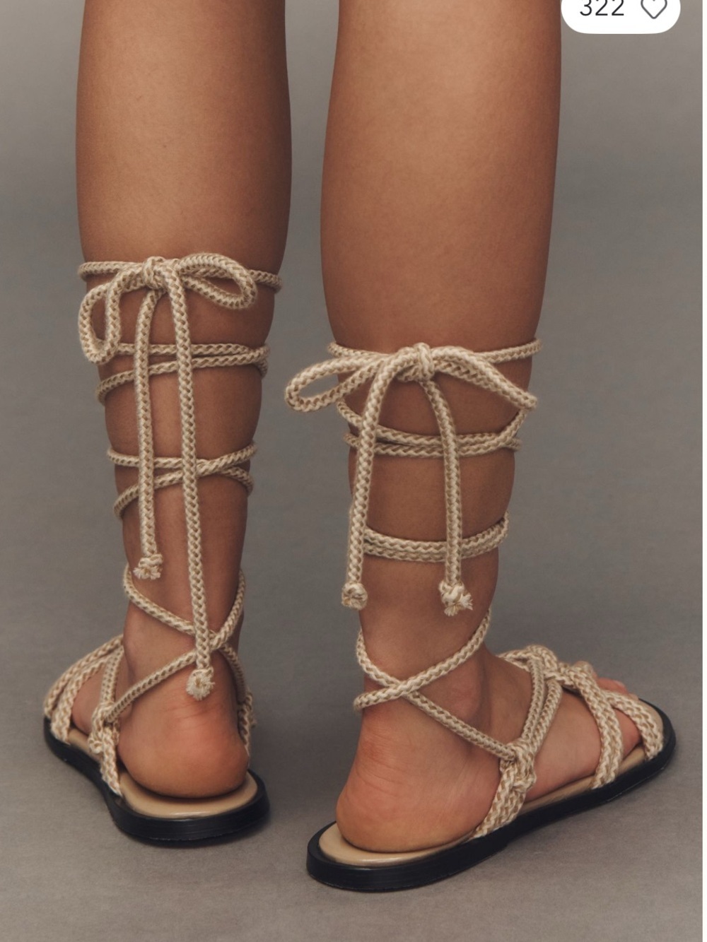 NWB ALOHAS Tory Tie Up Sandals 🩴 - Picture 5 of 5